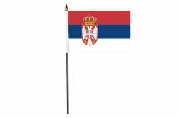 Drapeau de Table Serbie avec Crte