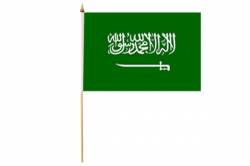 Drapeau avec Hampe Arabie Saoudite 30 x 45 cm