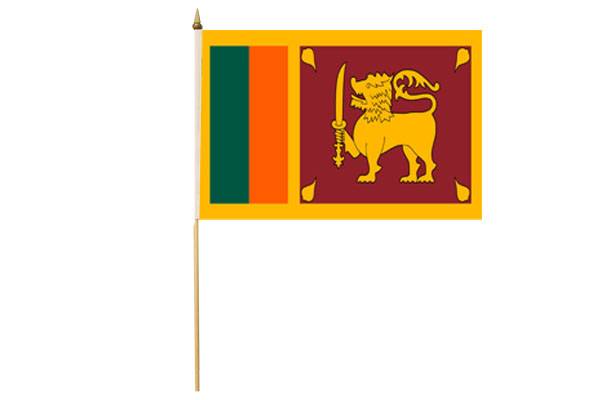 Drapeau avec Hampe Sri Lanka 30 x 45 cm
