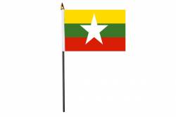 Drapeau de Table Myanmar Birmanie Actuel