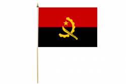 Drapeau avec Hampe Angola 30 x 45 cm