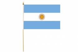 Drapeau avec Hampe Argentine 30 x 45 cm