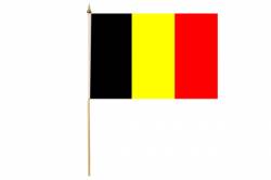 Drapeau avec Hampe Belgique 30 x 45 cm