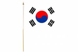 Drapeau avec Hampe Corée du Sud 30 x 45 cm