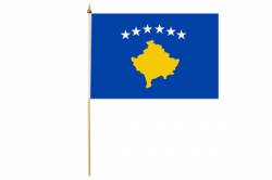 Drapeau avec Hampe Kosovo 30 x 45 cm