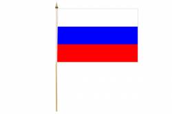 Drapeau avec Hampe Russie 30 x 45 cm