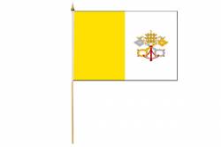 Drapeau avec Hampe Cit du Vatican 30 x 45 cm