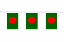Guirlande 9 mtres de 30 Drapeaux 15 x 22.5 cm Bangladesh