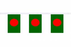 Guirlande 9 mtres de 30 Drapeaux 15 x 22.5 cm Bangladesh