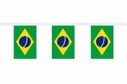 Guirlande 9 mtres de 30 Drapeaux 15 x 22.5 cm Brsil