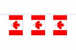 Guirlande 9 mtres de 30 Drapeaux 15 x 22.5 cm Canada