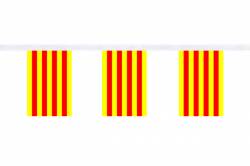 Guirlande 9 mtres de 30 Drapeaux 15 x 22.5 cm Catalogne