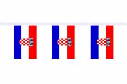 Guirlande 9 mtres de 30 Drapeaux 15 x 22.5 cm Croatie