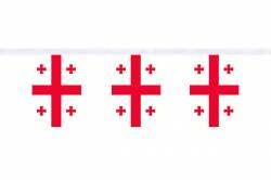 Guirlande 9 mtres de 30 Drapeaux 15 x 22.5 cm Gorgie