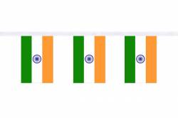 Guirlande 9 mtres de 30 Drapeaux 15 x 22.5 cm Inde