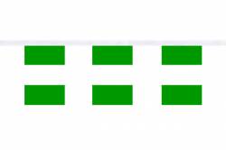 Guirlande 9 mtres de 30 Drapeaux 15 x 22.5 cm Nigeria