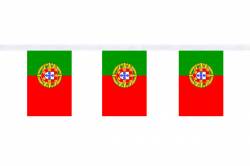 Guirlande 9 mtres de 30 Drapeaux 15 x 22.5 cm Portugal