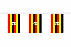 Guirlande 9 mtres de 30 Drapeaux 15 x 22.5 cm Ouganda