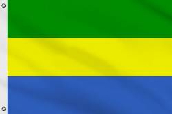 Drapeau Gabon 60 x 90 cm