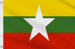 Drapeau Myanmar Birmanie Actuel 60 x 90 cm