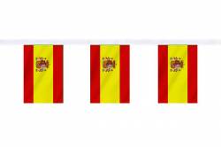 Guirlande 9 mtres de 30 Drapeaux 15 x 22.5 cm Espagne Etat